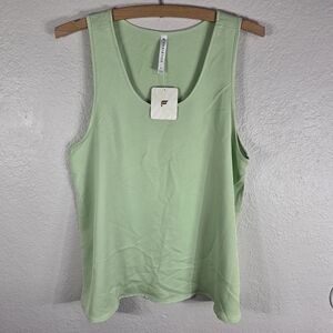Fabletics Women's Lime Green Tank Top White Size M Athletic Workout